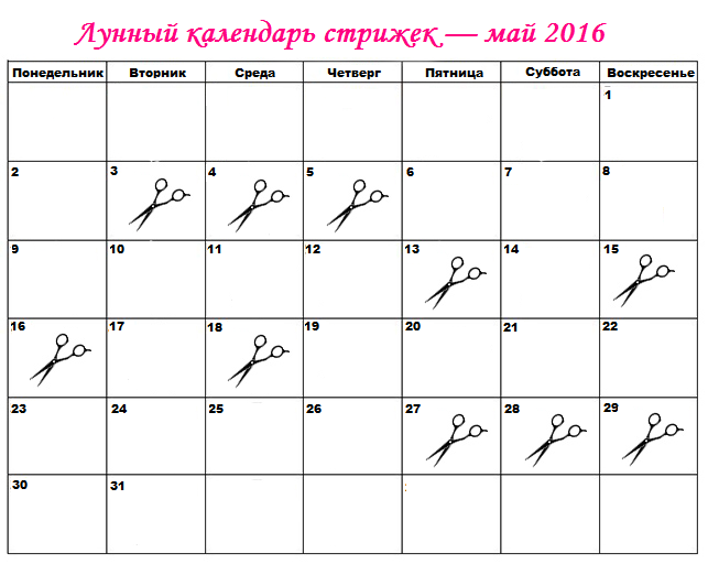 лунн день стрижки сентябрь 2016