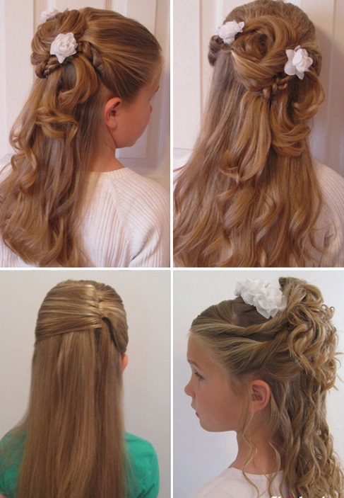 How to make a hairstyle daughter new year
