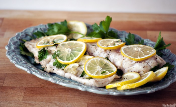 bakad fisk med citron