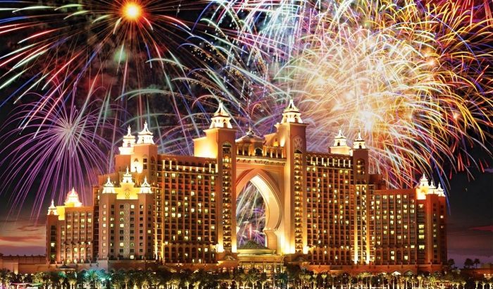 Новогодний салют в Дубаи