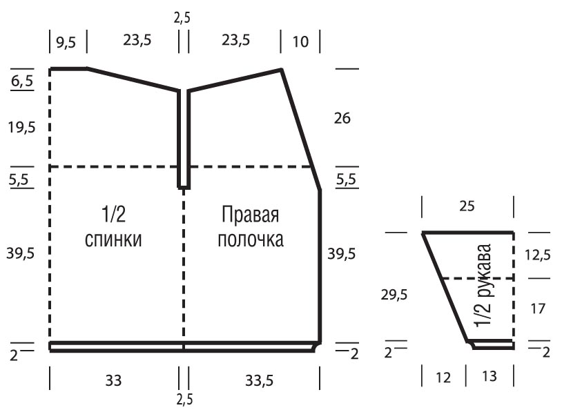 Вязаный бомбер спицами схема и описание