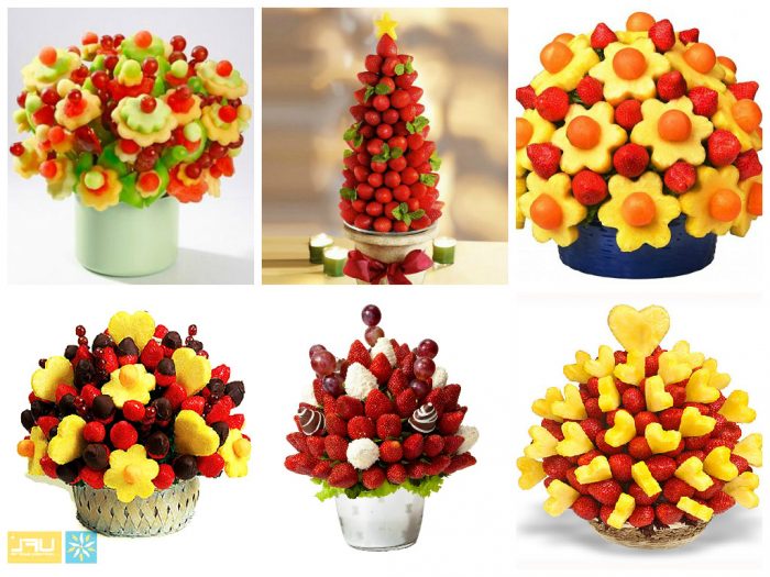 Идеи фруктовых букетов 