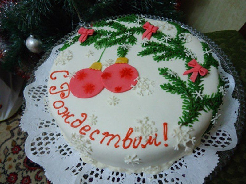 Decorazione della torta di Capodanno