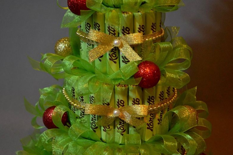 Christmas tree from candy