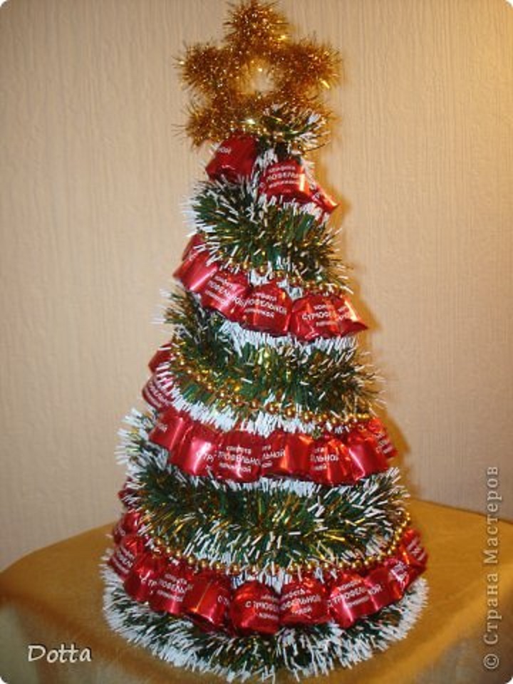 Karácsonyfa a cukorkából