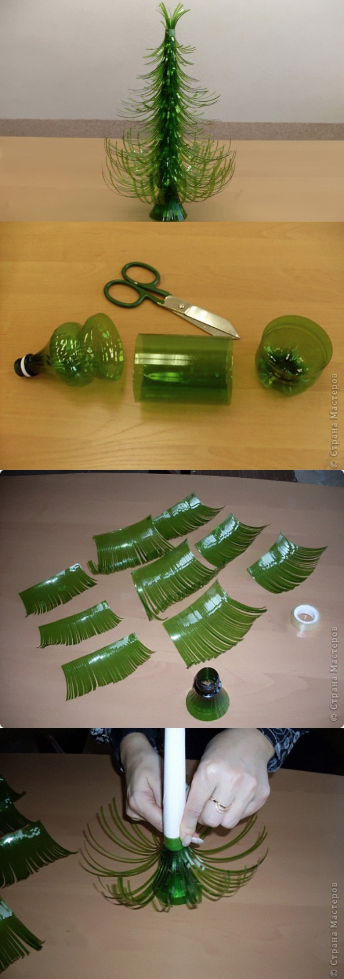 Arborele sticlelor din plastic cu propriile mâini