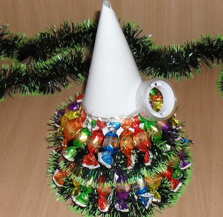 Pomul de Crăciun din bomboane