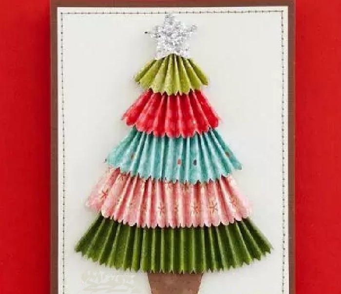 Fabric tree and ribbons