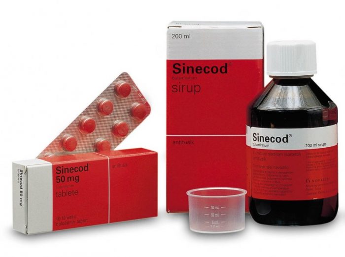Syneclode - Remedio para la tos seca con una angina.