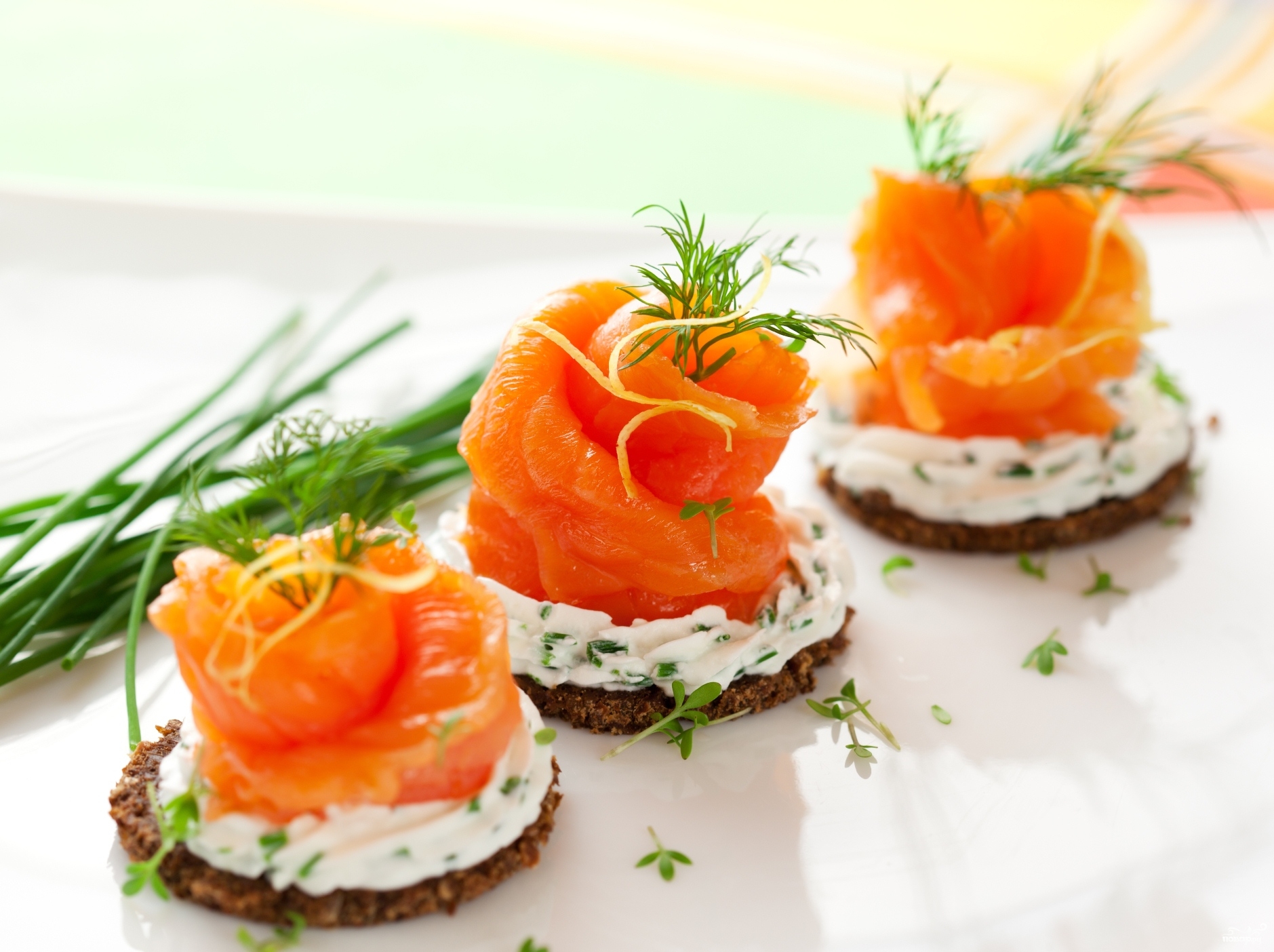 Canapes mit Lachs