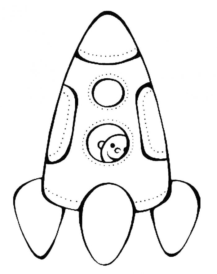 детский рисунок ракеты