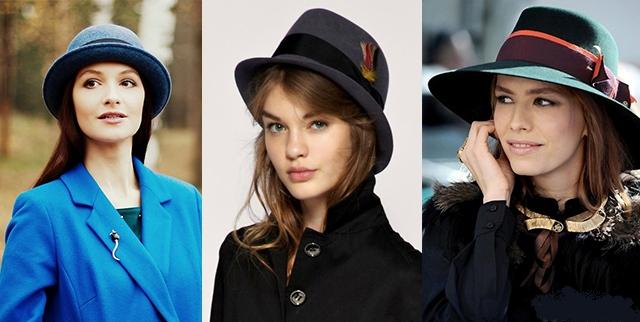 Какой цвет шапки подойдет к синему пальто - элегантные шляпы к пальто