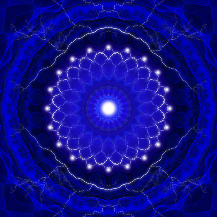 Синий цвет в мандале - мудрость и интуиция