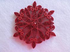 Snowflake in Quilling ტექნიკა
