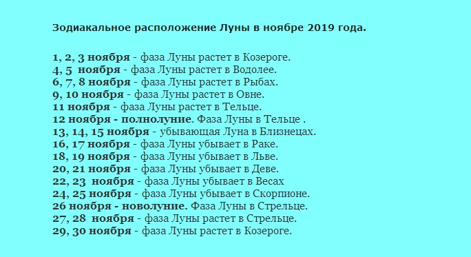 Лунный календарь стрижек на ноябрь 2019 года Лунный календарь стрижек на ноябрь 2019 года