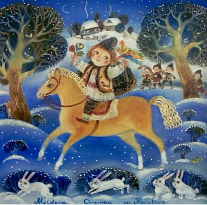 Вечером на Старый-Новый год щедруют, а уже утром следующего дня, в Васильев день, радуют хозяев посевалками