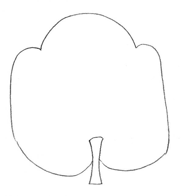 Уточняем форму верхушки дерева