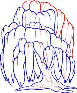 Дорисовываем верхушку дерева