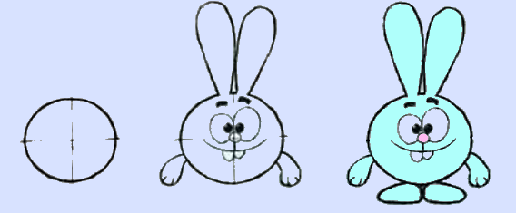 Как нарисовать смешарика Кроша