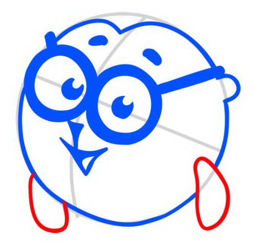 Рисуем передние лапы