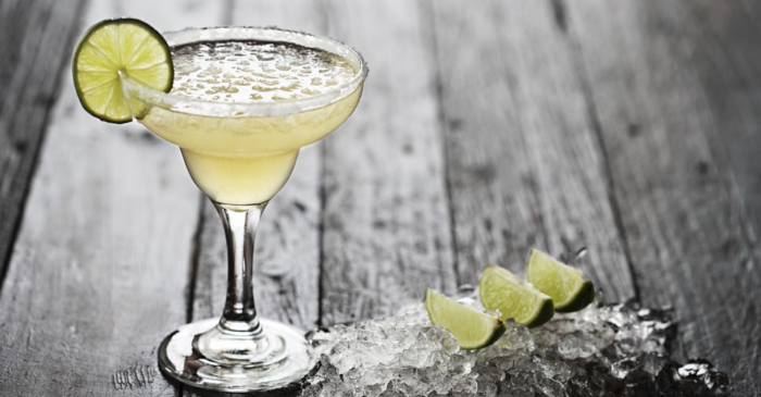 Margarita cocktail with tequila and liqueur