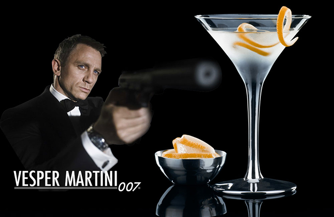  Bond de cocktail James avec gin et vodka