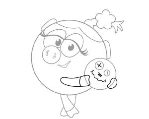 Рисуем передние лапки