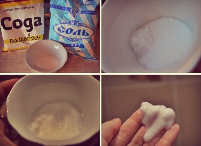 ингредиенты для домашнего скраба из соды и соли