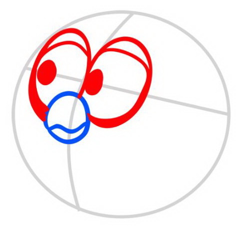 Рисуем большие глаза 