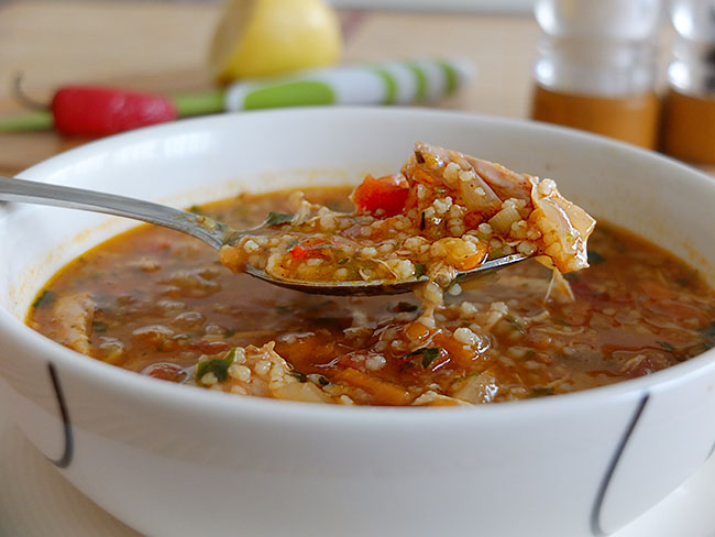 Мароканский суп с кускусом
