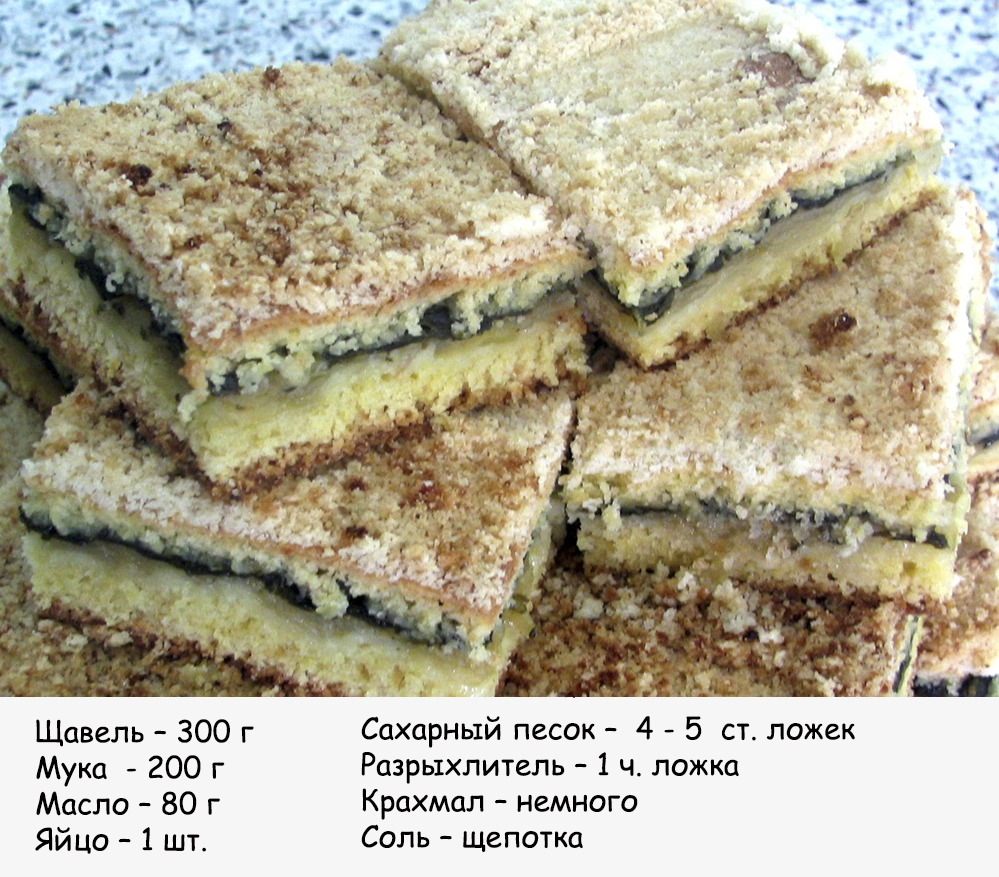 Пирог с щавелем из песочного теста рецепт с пошагово