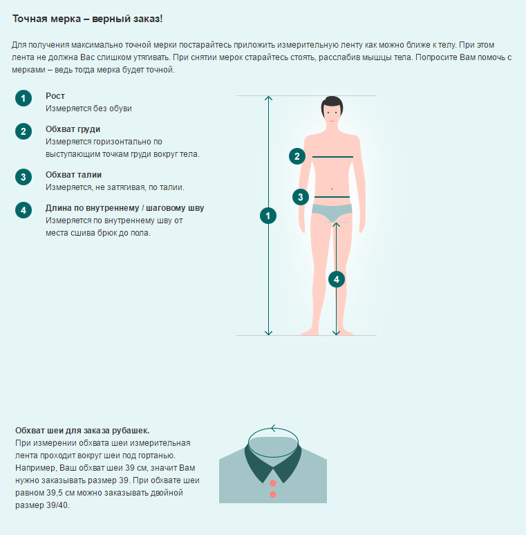 Как определить свой размер одежды на Ламода?