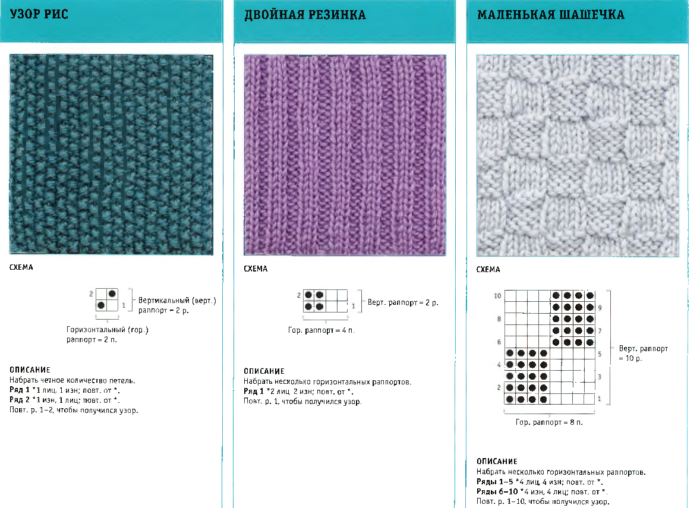 схемы узоров для вязания спицами жилета для мальчика, пример 6