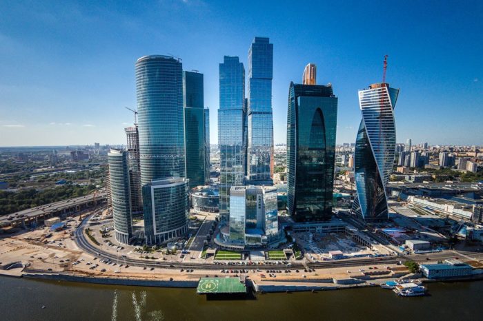 Москва-Сити - "город небоскребов" в деловом центре столицы