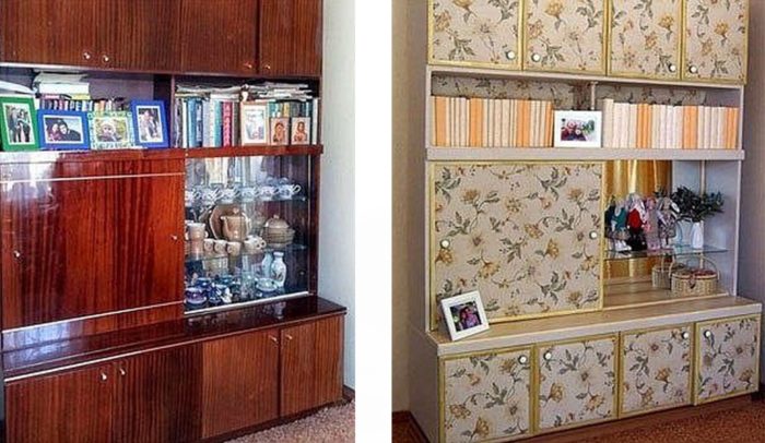 Мебель до и после декупажа