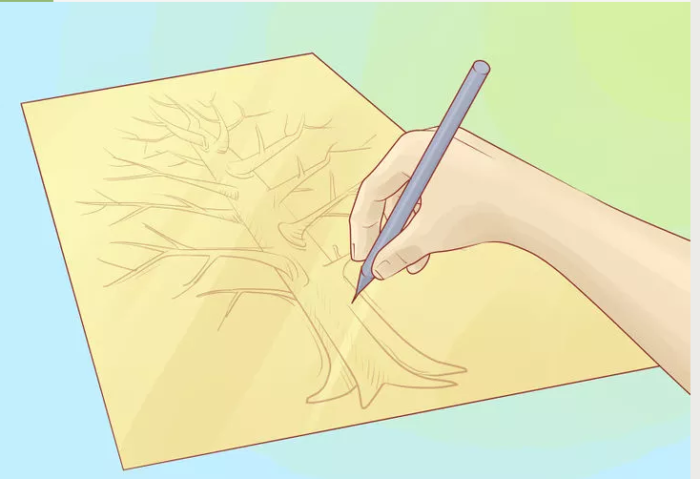 Как нарисовать генеалогическое дерево своей семьи карандашом поэтапно: чертеж