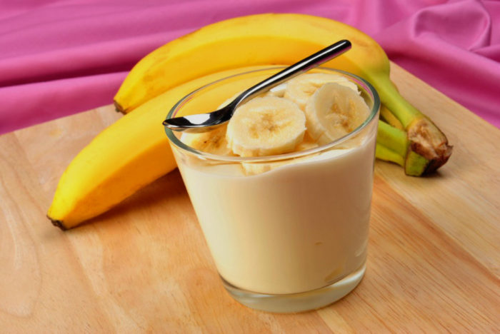 Молочный коктейль с добавлением банана