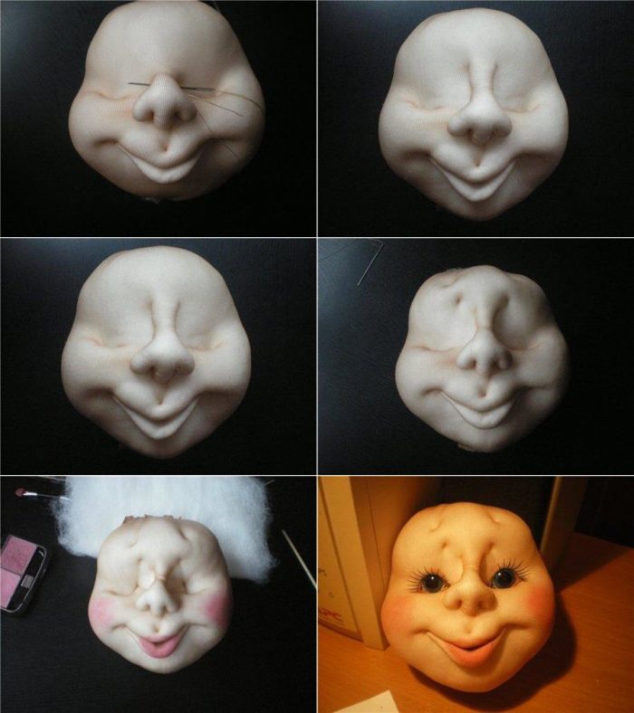 готовые головы кукол из ткани, фото 1
