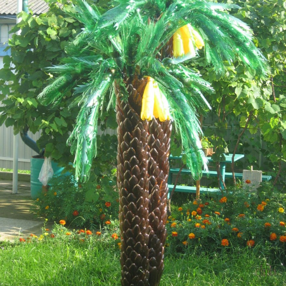 Декоративная пальма своими руками на дачу: идеи, фото