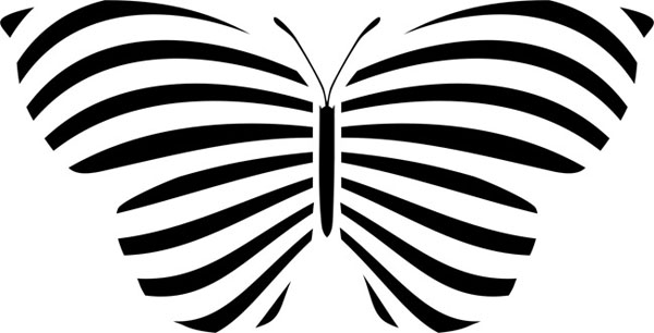 Вытынанка-бабочка