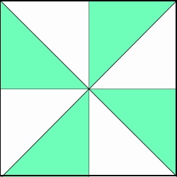 Лоскутное одеяло из треугольников: схема