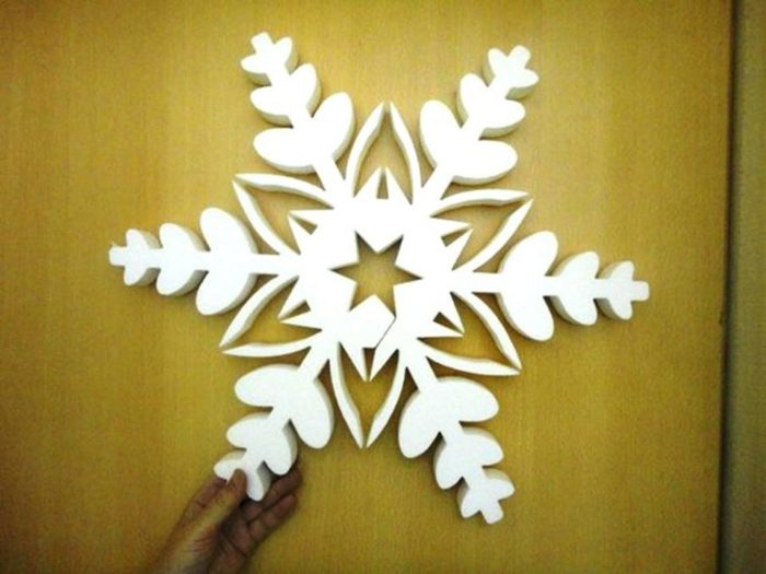 ready snowflakes from ceiling tiles, Example 3