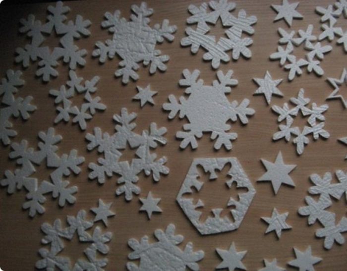 ready snowflakes from ceiling tiles, Example 7
