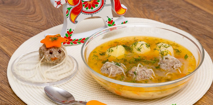 Soppa med köttbullar, som i dagis: Recept