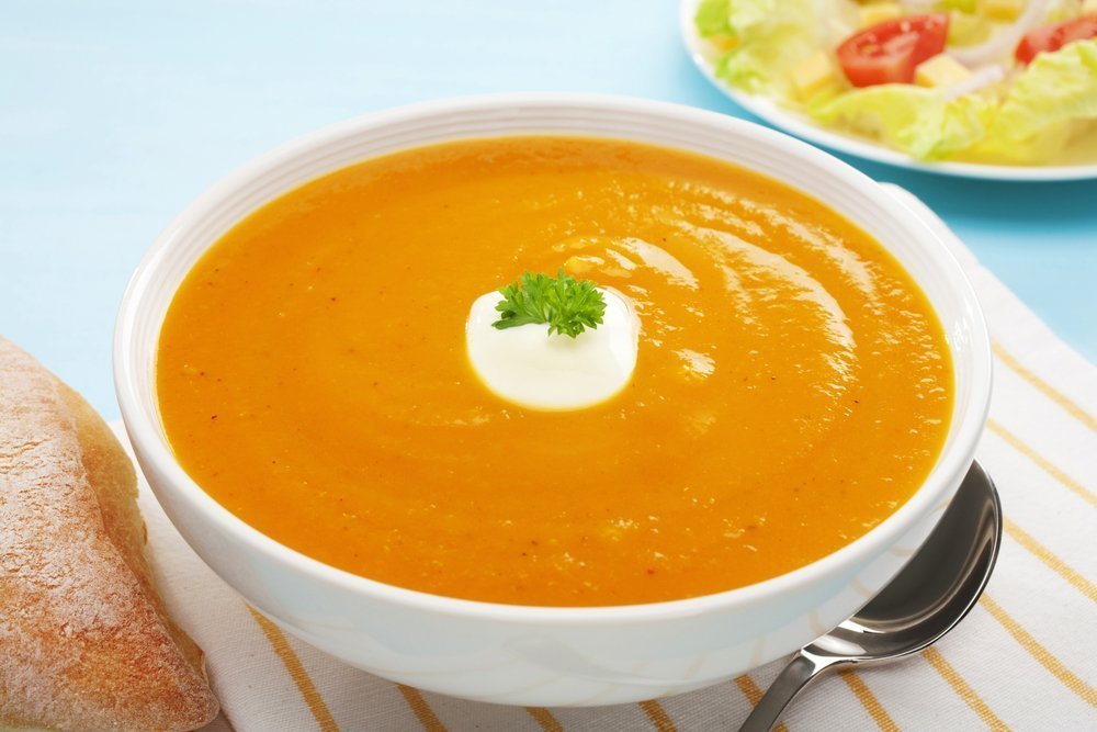 سوپ کدو تنبل برای کودکان: دستور غذا