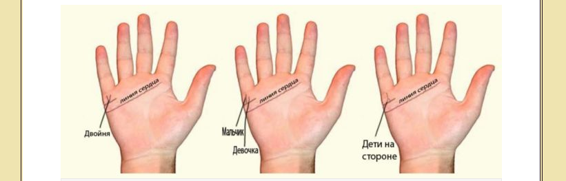 Фото, которое поможет узнать количество детей согласно гаданию по руке