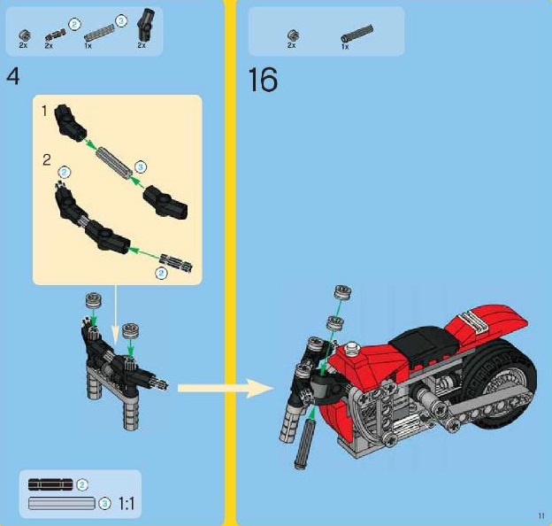 Схема лего мотоцикл