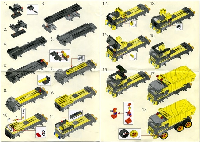 Как сделать Грузовик-тягач из Лего Транспорт. Пошаговая инструкция по сборке, детали