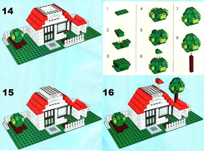 Схема как построить дом из лего