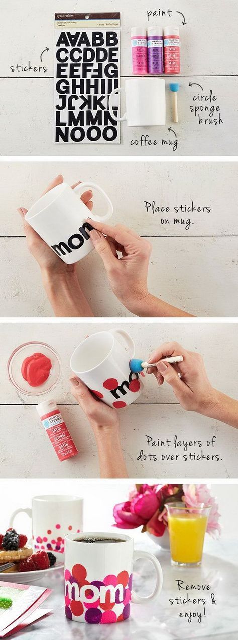 Как украсить чашку 